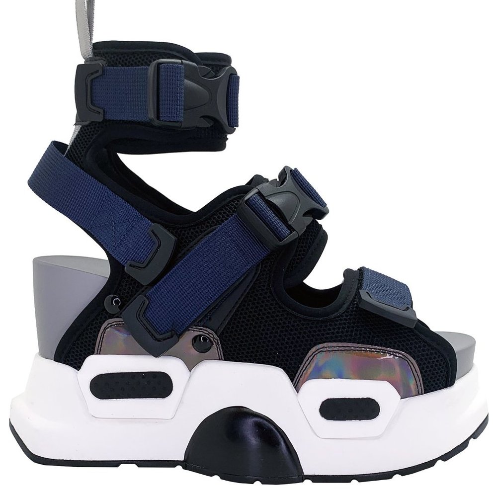 Anthony Wang - MULBERRY 03 Night Rider Platform Sandals - Picture 4 of 6